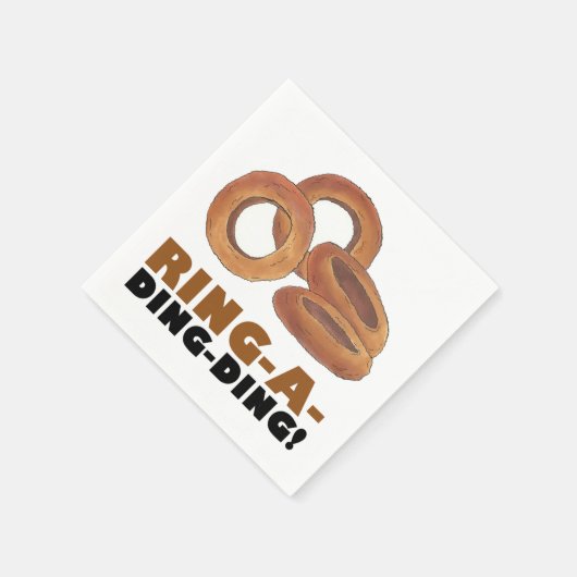 Ring-a-Ding-Wedding Verloving Bachelorette Servetten (Hoek)