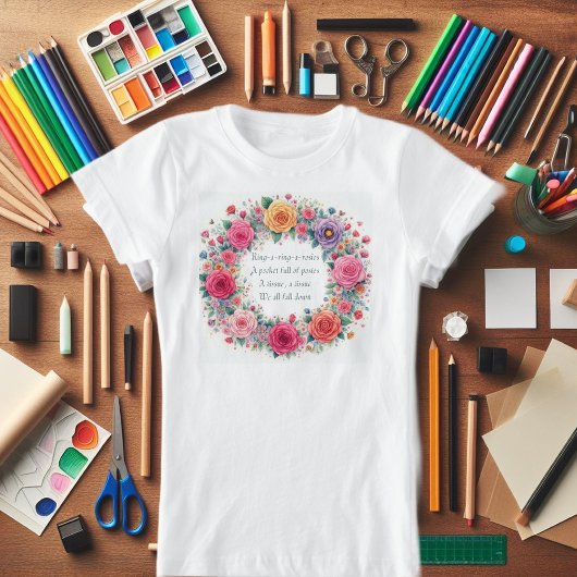 "Ring a Ring o Rozen" speeltuin actie rijm T-shirt