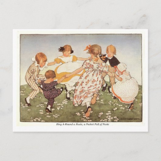 Ring A-Round a Rosie Nursery Rhyme Briefkaart (Voorkant)