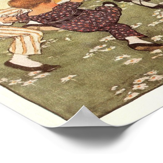 Ring-A-Round A Rosie Nursery Rhyme Print (Hoek)