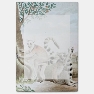 Ring-Aangepaste Lemurs Illustratie Post-it® Notes