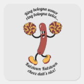 Ring Balogna Wunt! Vierkante Sticker (Voorkant)