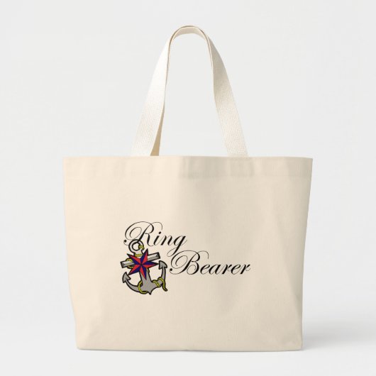 Ring Bearer Anchor Grote Tote Bag (Voorkant)