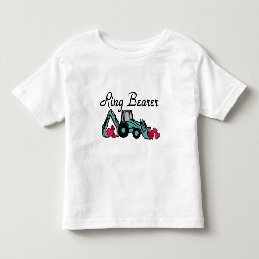 Ring Bearer Backhoe Kinder Shirts (Voorkant)
