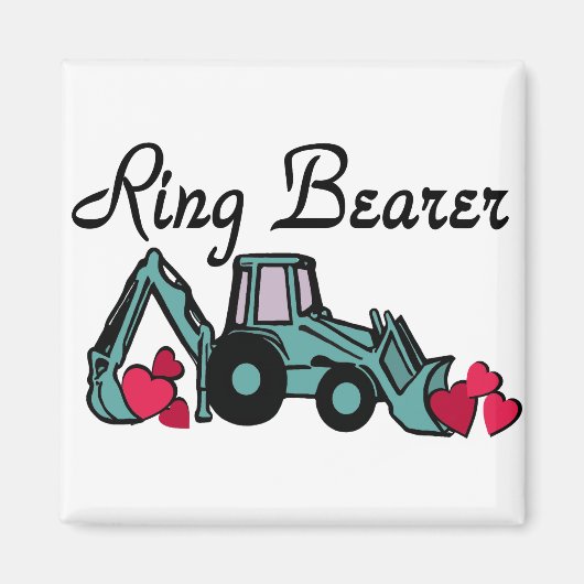 Ring Bearer Backhoe Magneet (Voorkant)