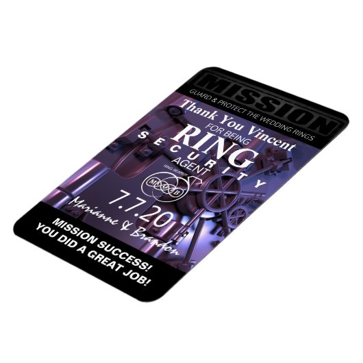 Ring Bearer Bedankt Magnet Magneet (Linkerzijde)