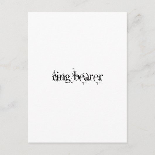 Ring Bearer Briefkaart (Voorkant)
