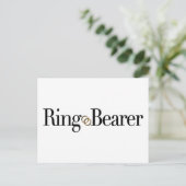 Ring Bearer Briefkaart (Staand voorkant)