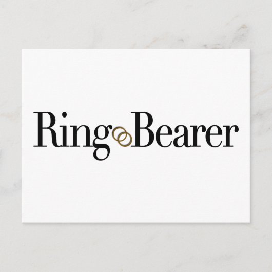 Ring Bearer Briefkaart (Voorkant)