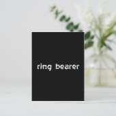 Ring Bearer Briefkaart (Staand voorkant)