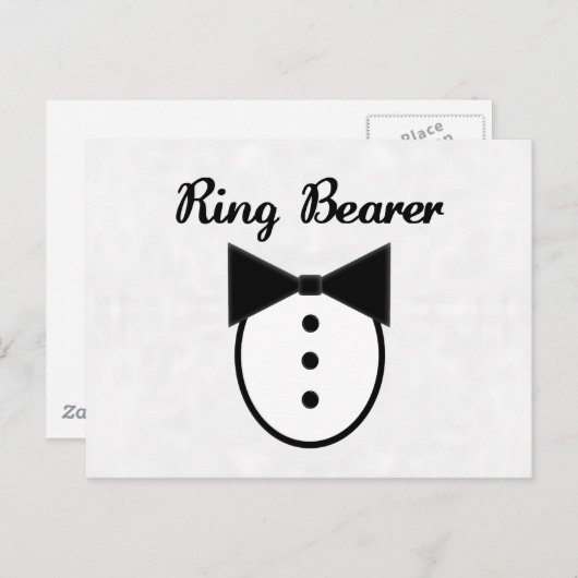 Ring Bearer Briefkaart (Voorkant / Achterkant)