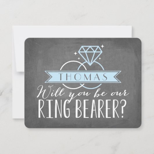 Ring Bearer Card | Groomsman Kaart (Voorkant)