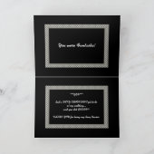 RING BEARER Checkerboard Weddenschap DANK JE Bedankkaart (Binnen)