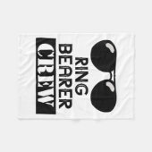 Ring Bearer Crew Ring Wedding Party Sungl Security Fleece Deken (Voorkant (Horizontaal))