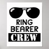 Ring Bearer Crew Ring Wedding Party Sungl Security Poster (Voorkant)