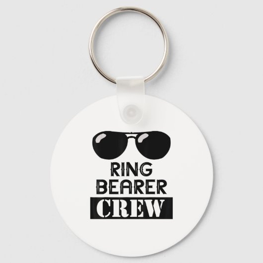 Ring Bearer Crew Ring Wedding Party Sungl Security Sleutelhanger (Voorkant)