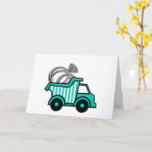 Ring Bearer Dump Truck Kaart (Gele Bloem)