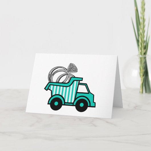 Ring Bearer Dump Truck Kaart (Voorkant)