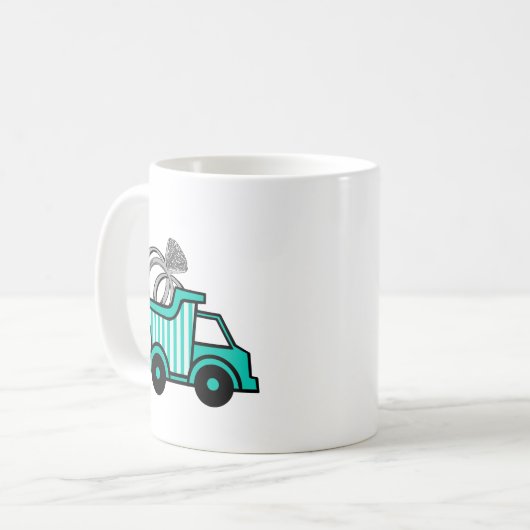 Ring Bearer Dump Truck Koffiemok (Voorkant links)