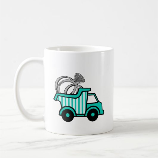 Ring Bearer Dump Truck Koffiemok (Links)
