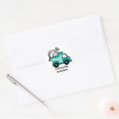 Ring Bearer Dump Truck Ronde Sticker (Envelop)