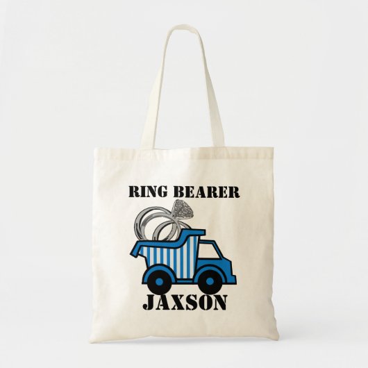 Ring Bearer Dump Truck Tote Bag (Voorkant)