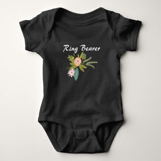 RING BEARER Floral en fauna Romper (Voorkant)