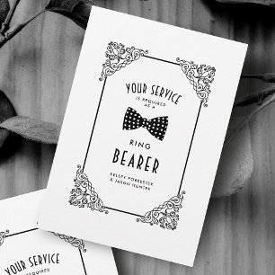 Ring Bearer Funny BW Bow Stropdas  Vlaanderen