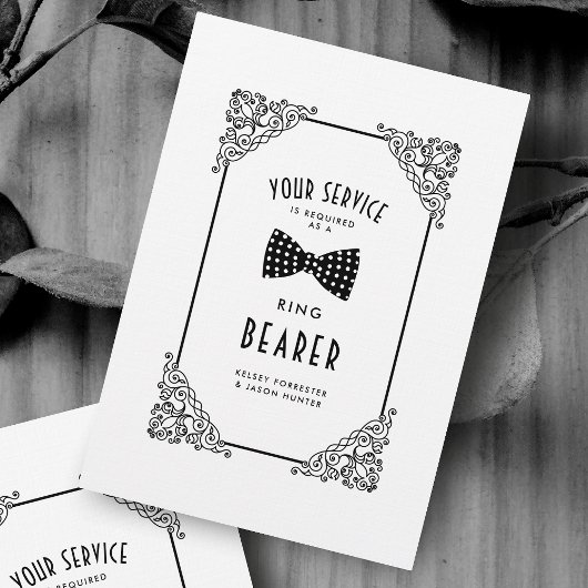 Ring Bearer Funny BW Bow Stropdas  Vlaanderen