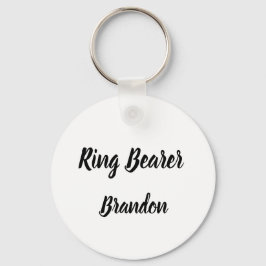 Ring Bearer Gift Custom Name Gifts Wedding Sleutelhanger