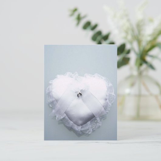 Ring Bearer Heart Pillow Briefkaart (Staand voorkant)