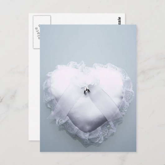 Ring Bearer Heart Pillow Briefkaart (Voorkant / Achterkant)