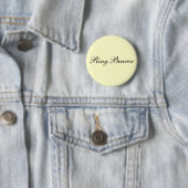 Ring Bearer Ivory Button (In situ)