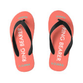 Ring Bearer NAME Koraal Kinder Teenslippers (Voetbed)