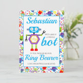 Ring Bearer Page Boy Voorstel Robot Kaart (Staand voorkant)