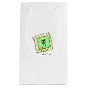 Ring Bearer Pillow White Gift Bag Klein Cadeauzakje (Voorkant)