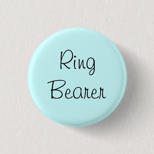 Ring Bearer Pin Ronde Button 3,2 Cm (Voorkant)