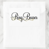 Ring Bearer Rechthoekige Sticker (Tas)