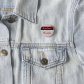 Ring Bearer — Red Rose Bouquet (2b) Ronde Button 3,2 Cm (In situ)
