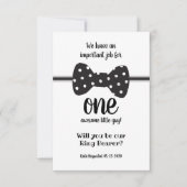 Ring Bearer Request Bow Stropdas Kaart (Voorkant)