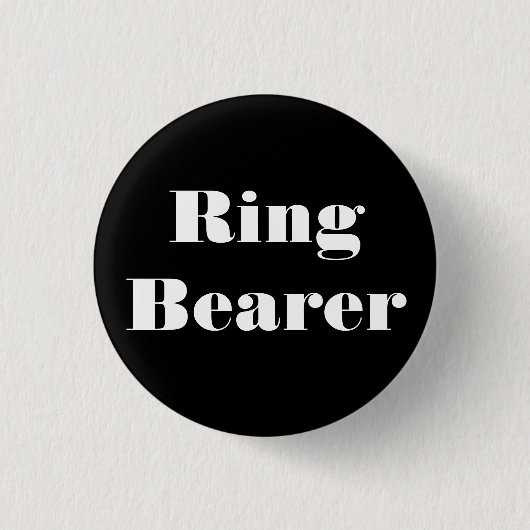 Ring Bearer Ronde Button 3,2 Cm (Voorkant)