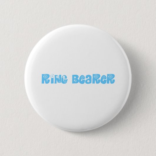 Ring Bearer Ronde Button 5,7 Cm (Voorkant)