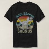 Ring Bearer Saurus Dinosaur Wedding T Ring Secu T-shirt (Design voorkant)