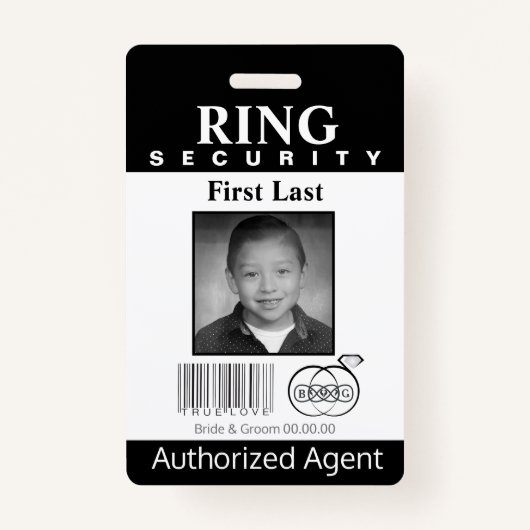 Ring Bearer Security Badge (Voorkant)