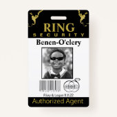 Ring Bearer Security Badge (Voorkant)