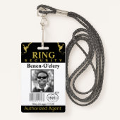Ring Bearer Security Badge (Voorkant met draagriem)