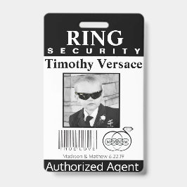 Ring Bearer Security Badge