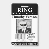 Ring Bearer Security Badge (Front)
