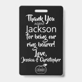 Ring Bearer Security Badge (Achterkant)