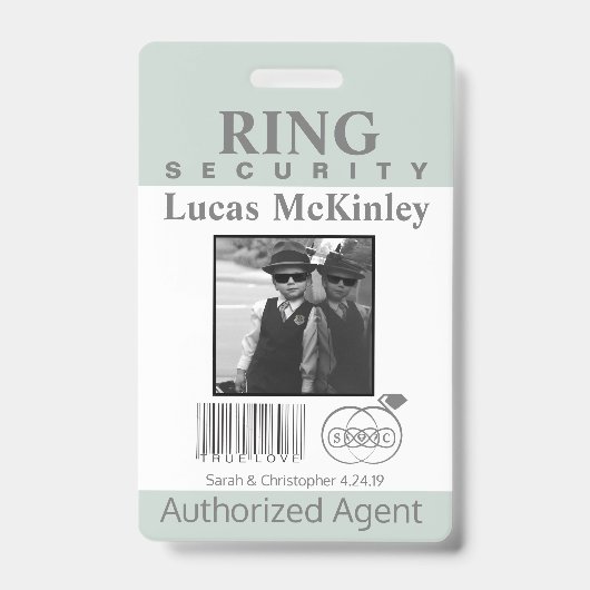 Ring Bearer Security Badge (Voorzijde)